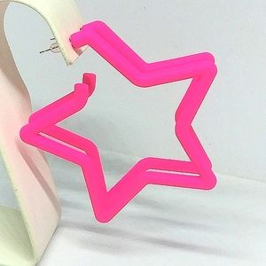 💢HP💢 STAR 925 POST HOOP EARRINGS